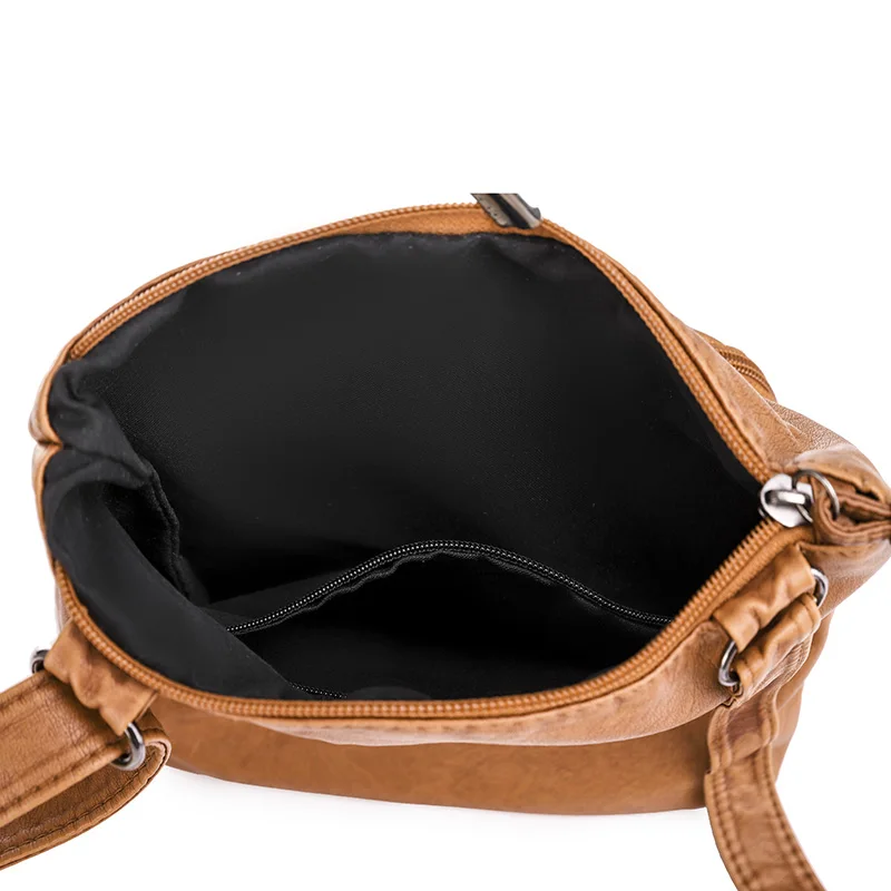 New Fashion Simple Women\'s Designer Handbag 2021 High Quality PU Leather Small Messenger Bag Solid Color Shoulder Crossbody Bags