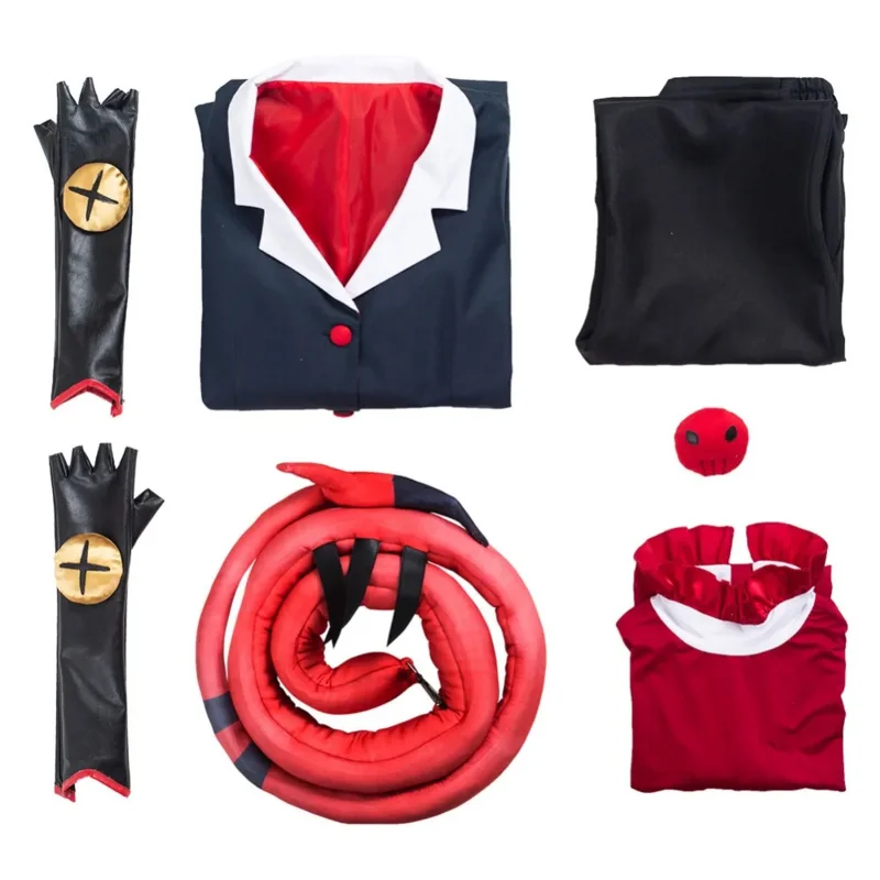 

A2025 New Hazbin Cosplay Hotel Moxxie Costume Helluva Boss Uniform Suit Men Women Anime Halloween Carnival Costumes ★ HAxiba.