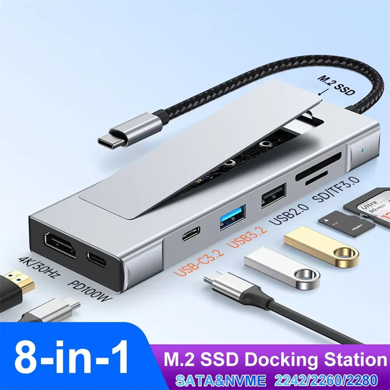 8 In 1 Usb Hub M.2 … - image