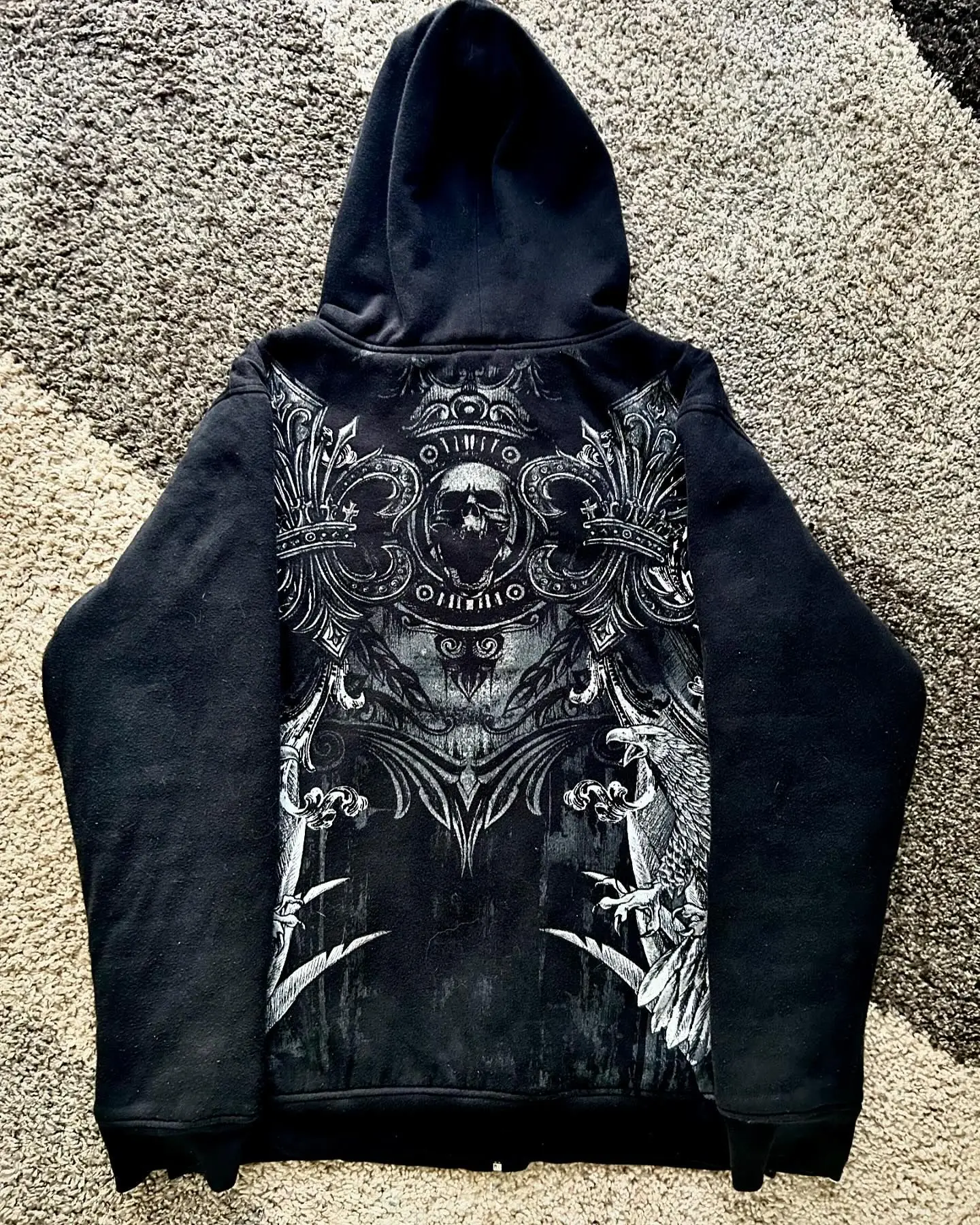 Y2k Hoodie New Fashion Skull Printing zipper Hooded Coat Harajuku Hip Hop Casual Sweatshirt Goth Retro Men Women Tops Streetwer