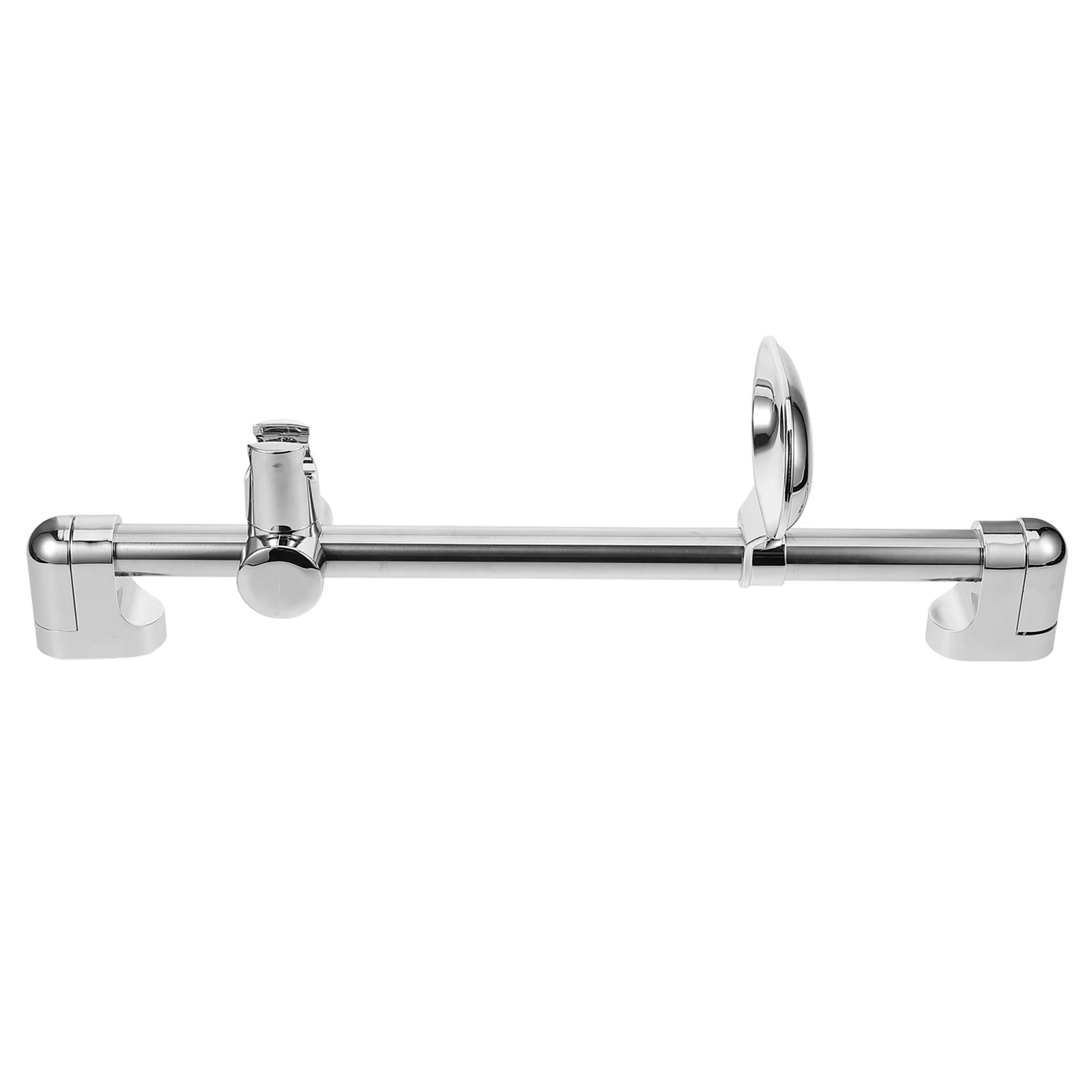 

Stainless Steel Adjustable Shower Slide Bar Wall Mount Bathroom Holder Soap Dish for Home Hotel Gym Versatile Secure