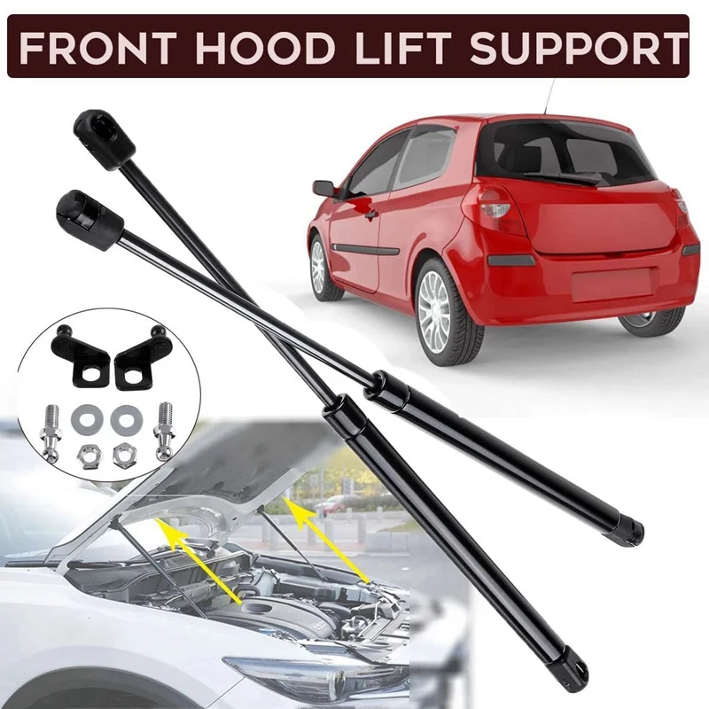 2X Front Hood Bonnet Modify Gas Springs Shock Damper Gas Strut Lift Support For Opel Astra J Vauxhall MK6 GTC 2009-2015