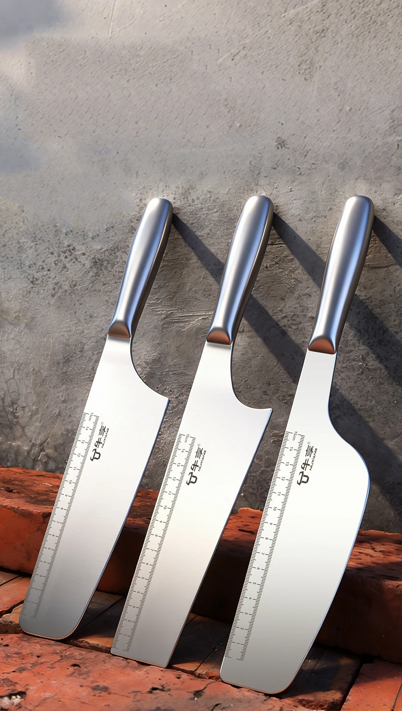 Cuchillo de Albañil de Acero Inoxidable, Cuchillo para Cortar Ladrillos, de Doble Cara, con Mango Recto Reforzado, para Cortar Paredes y Mampostería