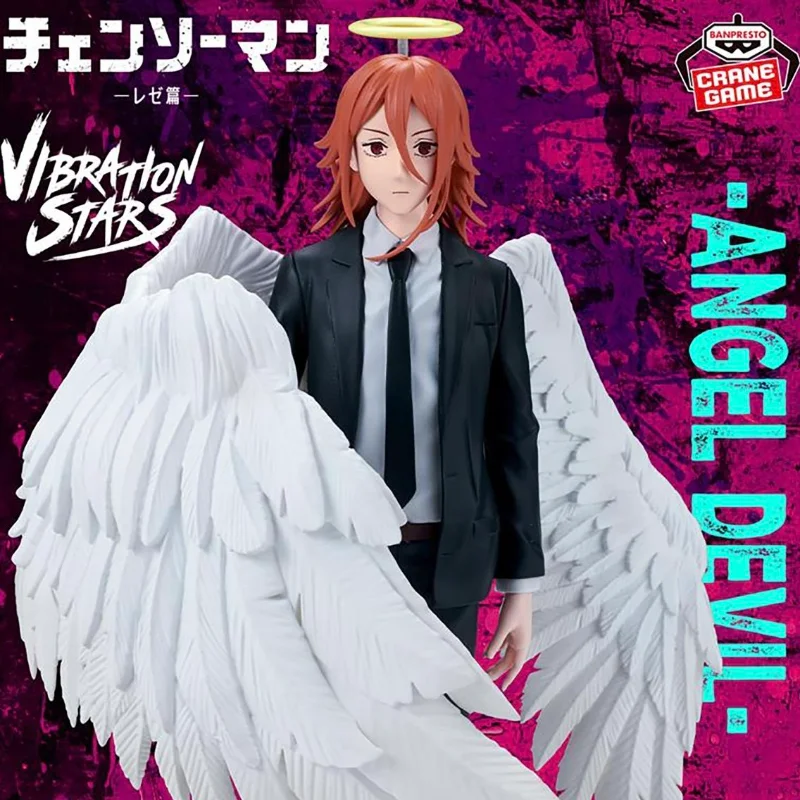 

Оригинальные аниме-фигурки Bandai Chainsaw Man VIBRATION STARS: Хаякава Аки, Ангел-Дьявол, коллекционные модели, настольные украшения