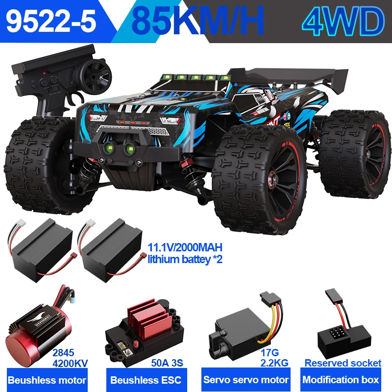 

SCY9522PRO 85KM/H High Speed RC Car Brushless 4WD Off-Road Drift Remote Control Car 1:16 Professional Racing Cars SCY9522 50KM/H