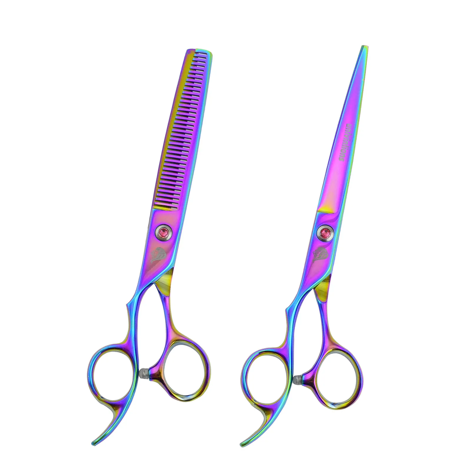 

7" Mancinism Left Hand Barber Hairdressing Pet Dog Grooming Scissors Lefty Hair Clippers Cat Shears Thinning Scissors Salon Kit