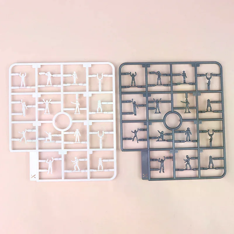 26 peças escala 1/100 modelo de pessoas em miniatura gnaku soldado montagem modelo cena figuras de construção para modelagem hobby acessórios diy