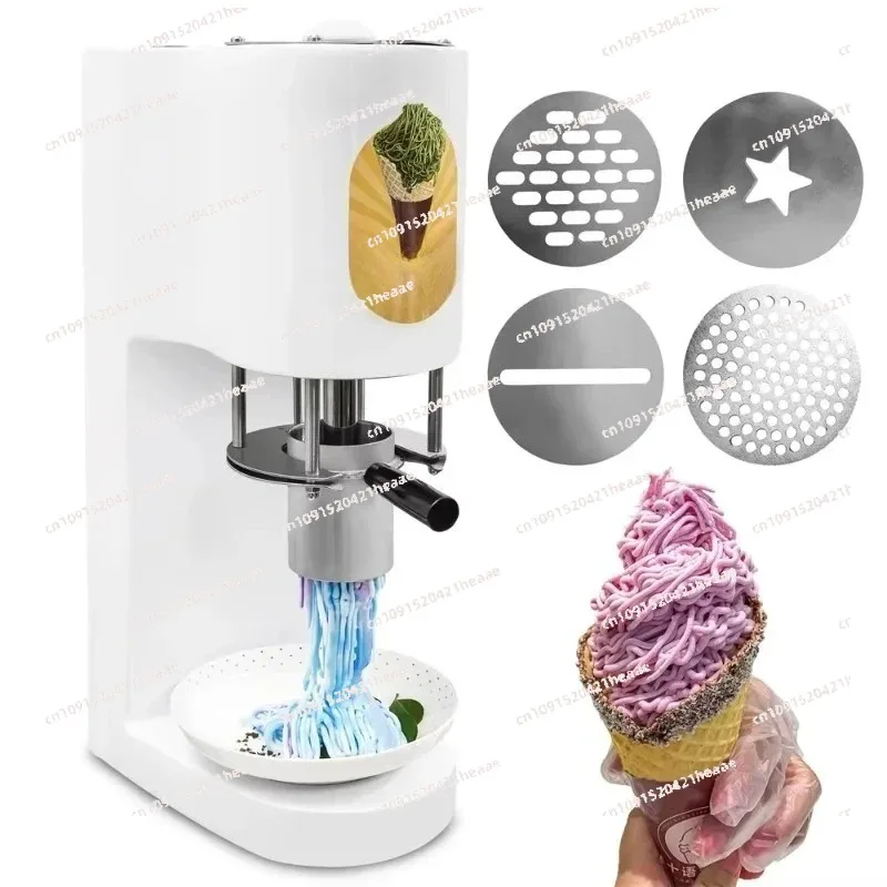 

Suitable for 80W Multi-Shape Spaghetti Ice Cream Machine Commercial Swirl Maker