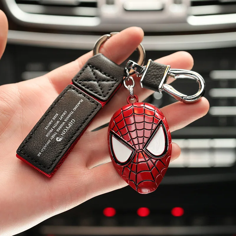 Anime Spiderman Keychains High Quality Captain Shield Pendant Creative Car Key Chain Gift  Jewelry & Accessories Car Keychain