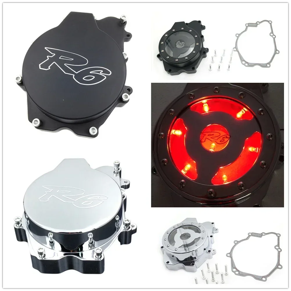 

Stator Engine Cover See Through for Yamaha 2006-2009 YZF-R6S / 03-06 YZF-R6 Aftermarket Motorcycle Parts