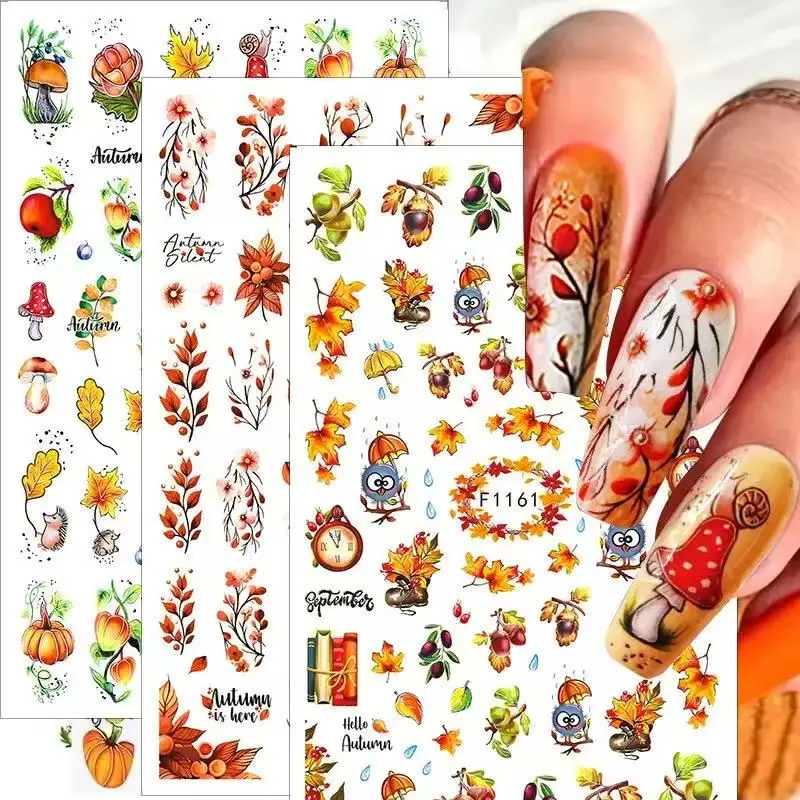 

1 шт., 3D наклейки для ногтей с цветком, кленовый лист [металлические принадлежности для дизайна ногтей, наклейки DlY, красочные бабочки, украшения для ногтей, наклейки