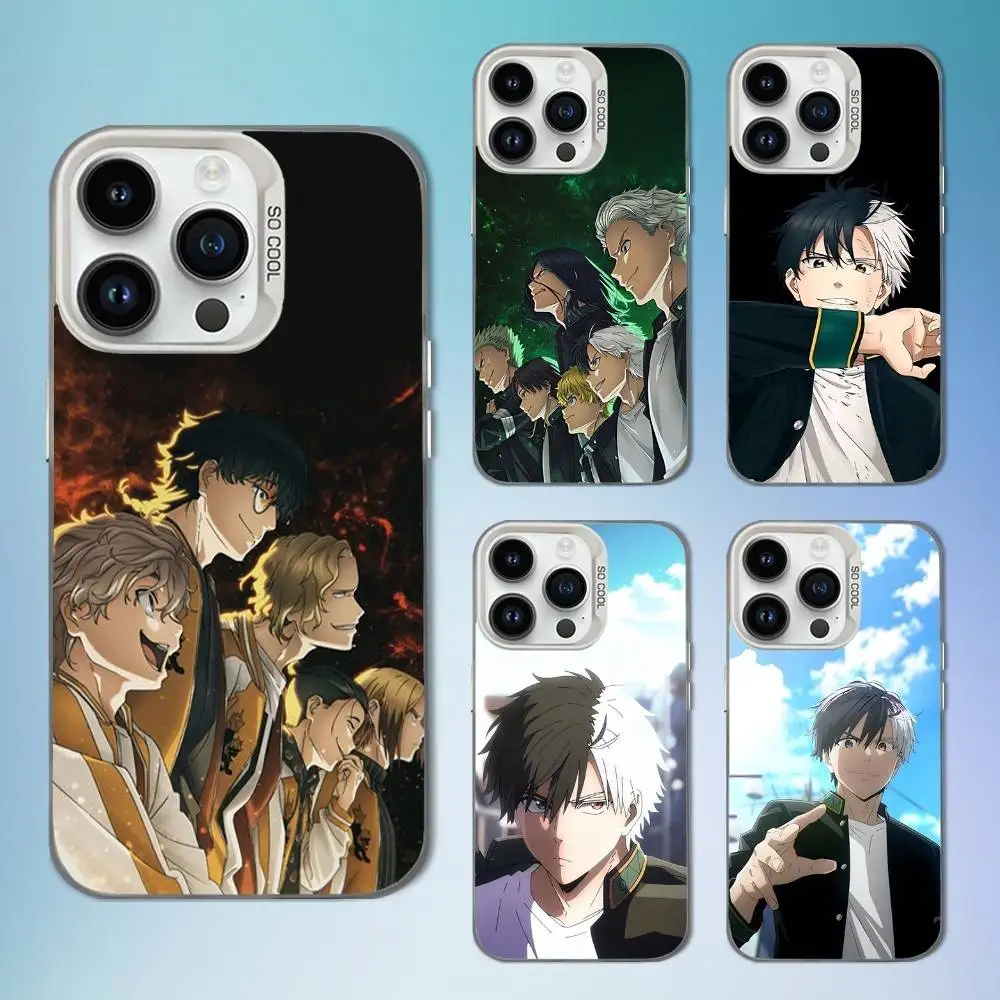 

W-Wind B-Breaker Anime Sakura Phone Case For iPhone 16,15,14,13,12,11,Mini,Pro,SE,MAX White Matte Shockproof Cover
