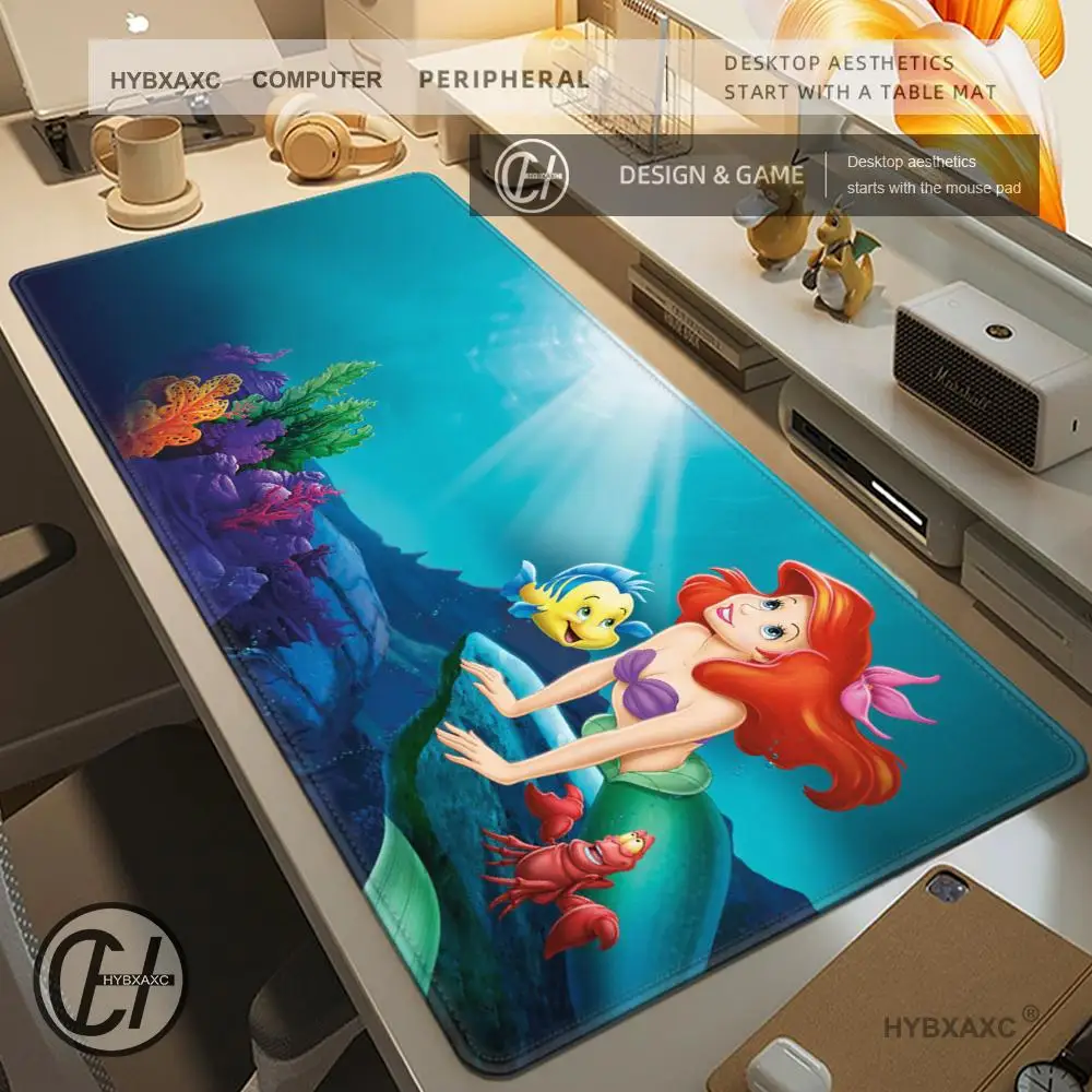 

Коврик для мыши «Русалка», милый HD настольный коврик, расширенные коврики для игровой клавиатуры, большой коврик для геймерской мыши 90x40 см XXL