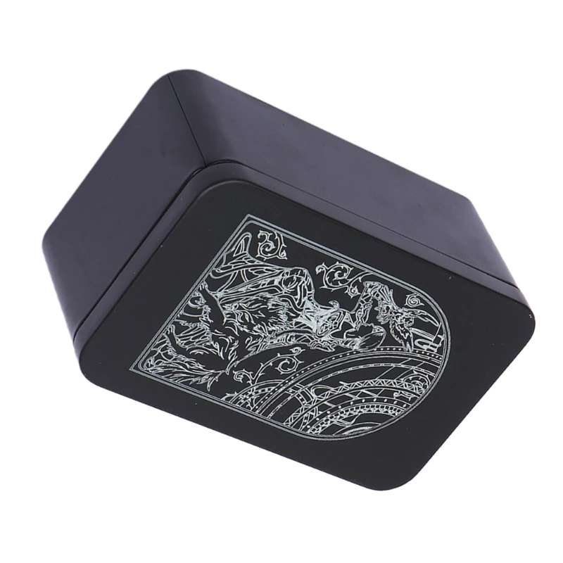 Game Tarots Cards Box Astrologys Trinkets Box Iron Tarots Cards Storage Case Container for Fortune Telling, Witches