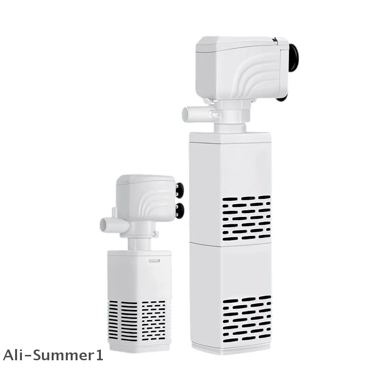 【E】3 في 1 مضخة فلتر حوض السمك خزان الأسماك الصامت غاطسة الهواء الأكسجين مهوية حوض السمك مضخة هواء تغيير المياه مضخة موجة صانع