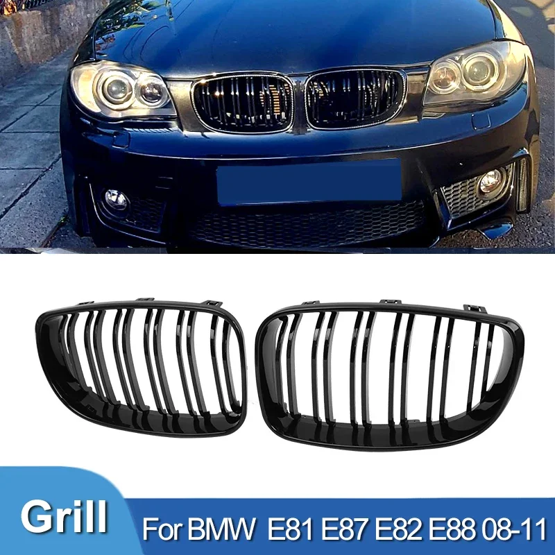 

Grills For BMW E81 E87 E82 E88 128I 130I 135I Car Front Bumper Kidney Grill Grille Racing Grills 07-11 ABS Grilles Gloss Black