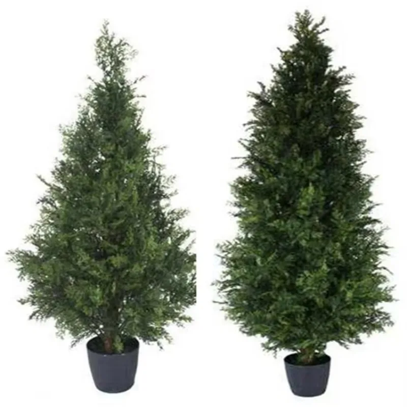 Cheap Artificial Pine PE Automatic Tree Light Christmas Tree Simulation Living Room Festival Activities Stage Decoration Tree