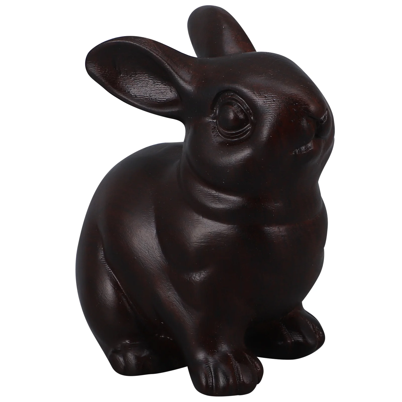 

Easter Bunny naments Charming Statue Wood Carving Figurine Home Office Decor Desktop Tabletop Small Toy Craft