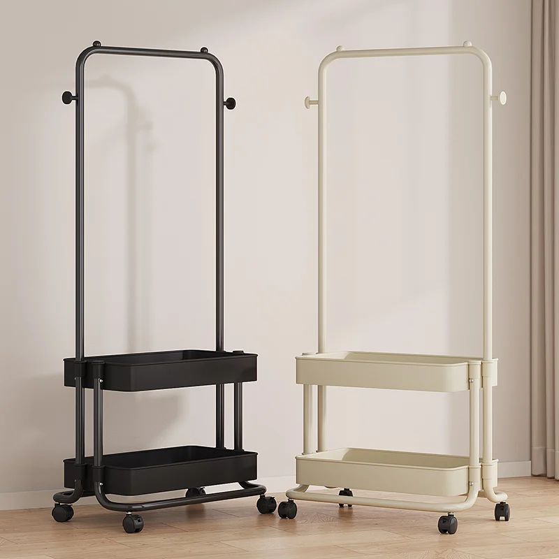 

Скандинавская модная напольная вешалка для одежды из железа, многофункциональный органайзер для хранения вещей в спальне, подходит для всех