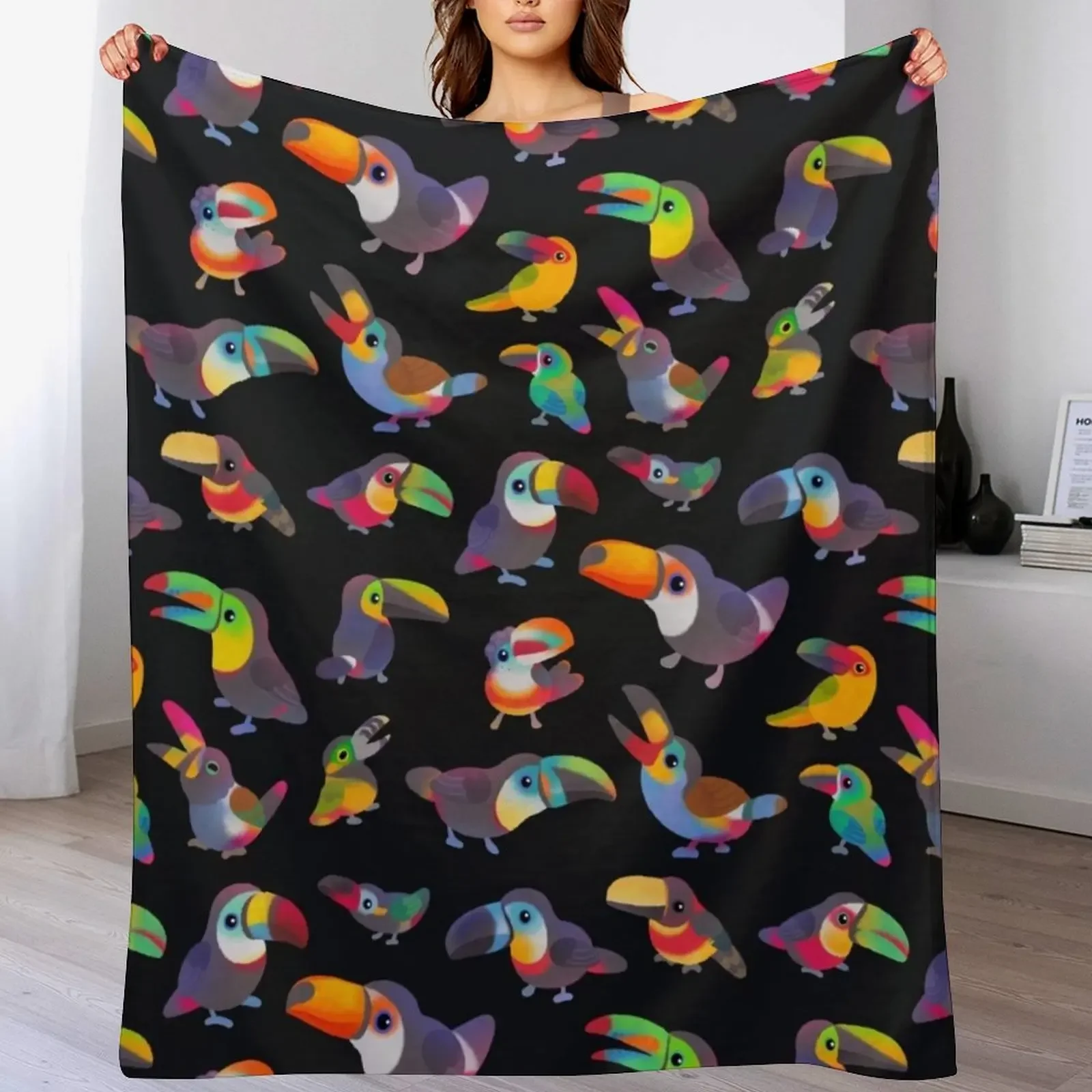 

Toucan Throw Blanket Fade Resistant Durable Throw Blanket