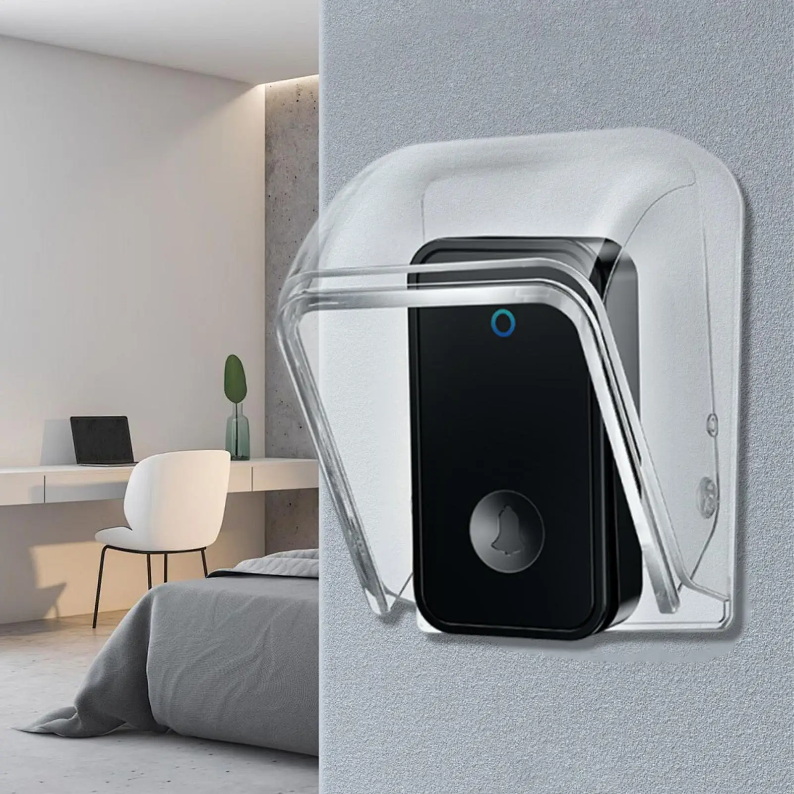 outdoor doorbell rain cover Doorbell waterproof cover household door caller Protective Case for Keypad Card Reader