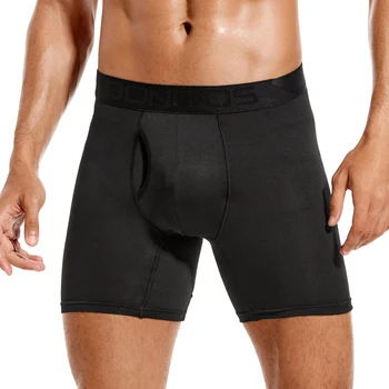 Calcinha masculina frente aberta roupa interior para homem boxer shorts dos homens ventilar cuecas desliza masculino boxershorts