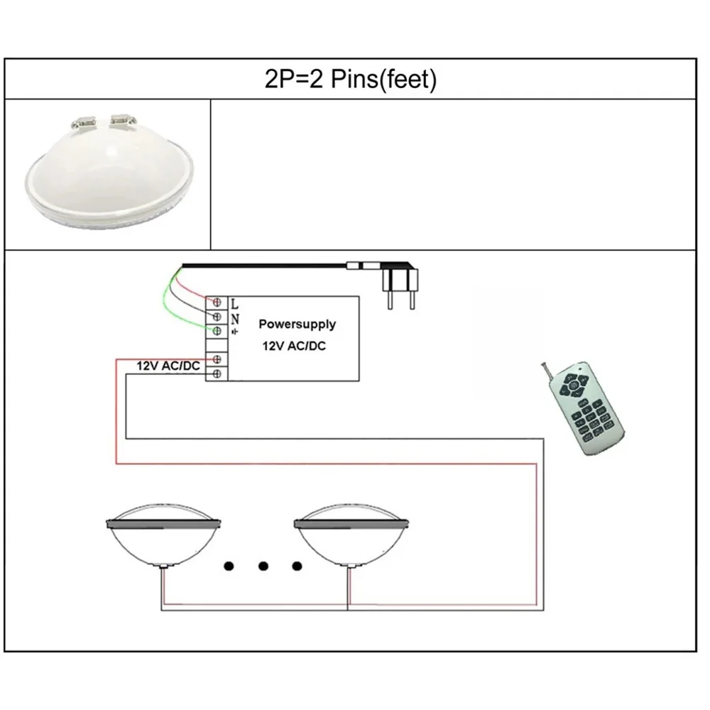 RGB LED Underwater Lights 18W 24W 36W 45W 54W Fountain Pond Light AC/DC12V Outdoor SpotLight PAR56 RGB LED Swimming Pool Light