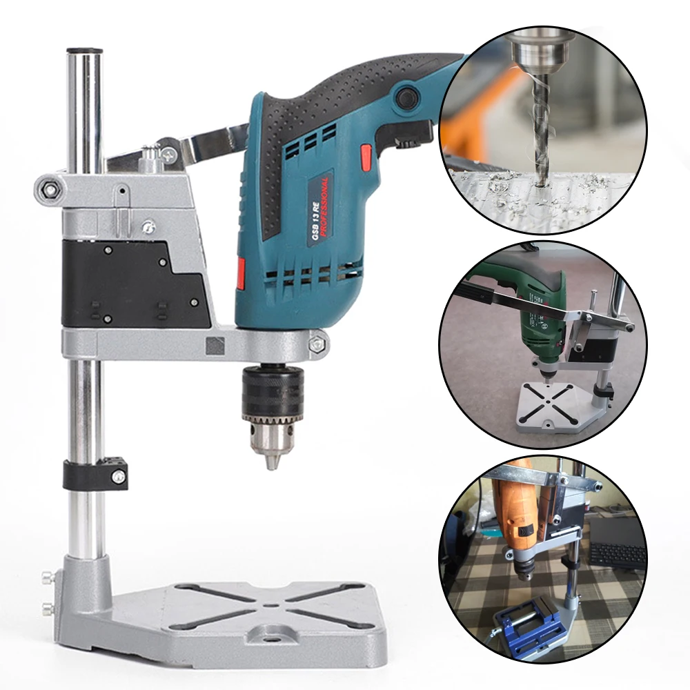 Electric Drill Bracket Base Frame For Woodwork Rotary Tool Drill Holder Power Grinder Accessories Bench Drill Stand 400mm