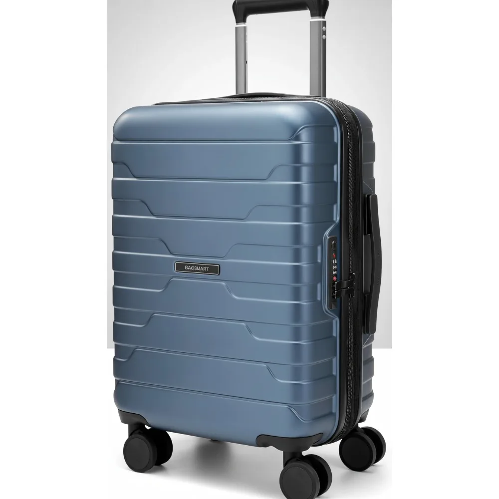

20 Inch Expandable Carry On Luggage with TSA Lock, Lightweight Hard Shell Suitcase with Spinner Wheels for Men Women Travel