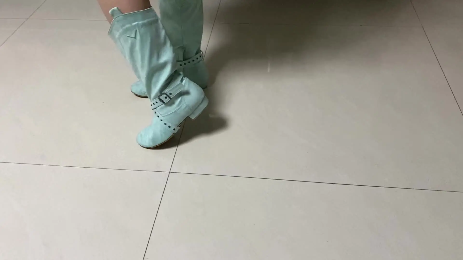 Customized Heel Practice Boots Half Boots Line Dance Boots Soft Suede Bottom Ballroom Party Dance Shoes Black Boots Dancing
