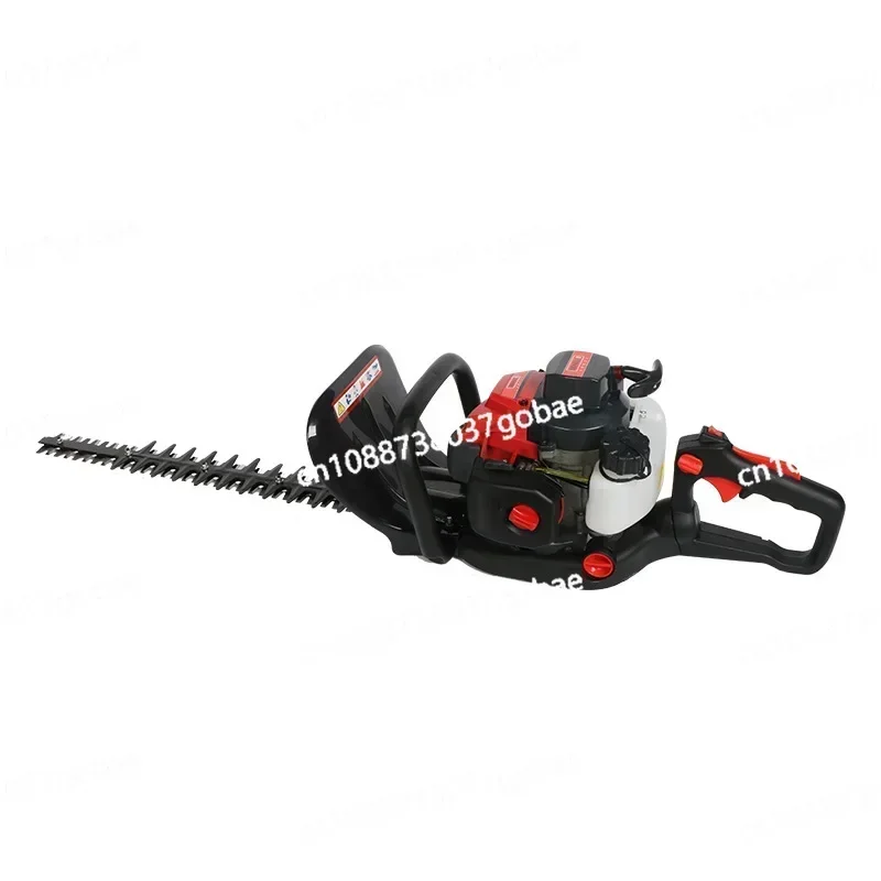 Double leaf gasoline driven hedge trimmer, tea picker, trimmer