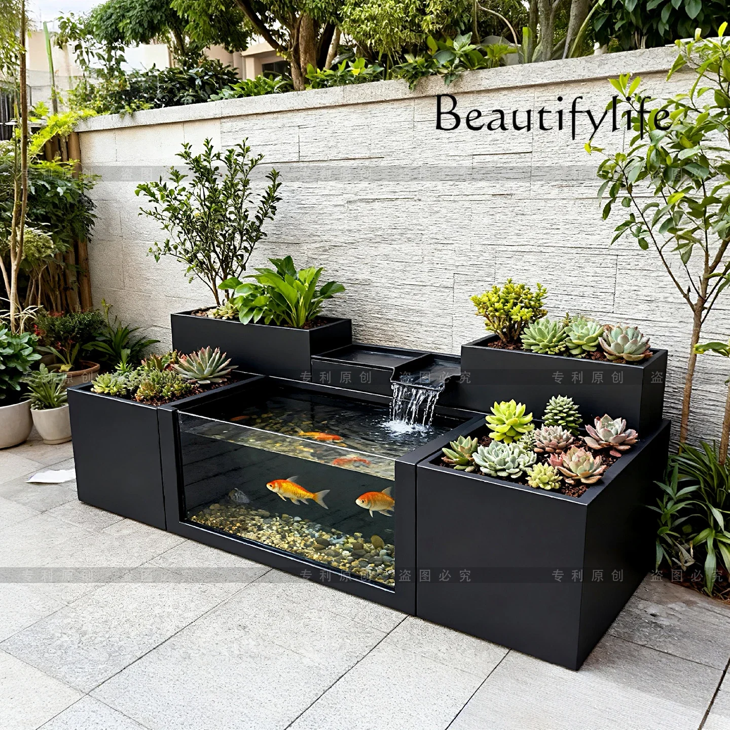 A63 Balkon Yaratıcı Akan Su Ak - Marine Aquarium All In One incelemesi ve fiyatı