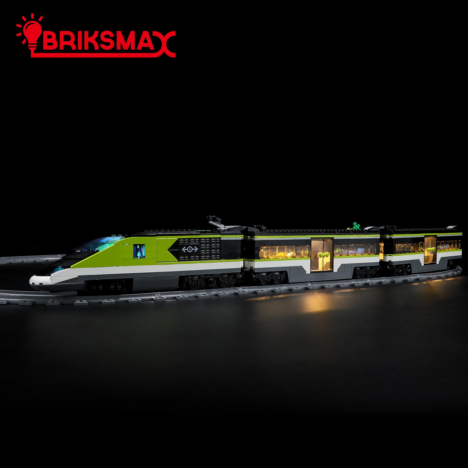 BriksMax LED Light Kit for 60337 Express Passenger Train Building Blocks Set (NOT Include Model) Toys for Children