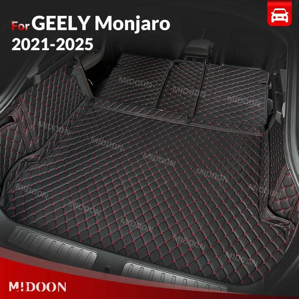 

Автоматический коврик в багажник с полным покрытием для GEELY Monjaro 2021-2025 24 23 22, автомобильный защитный коврик, багажник, аксессуары для интерьера