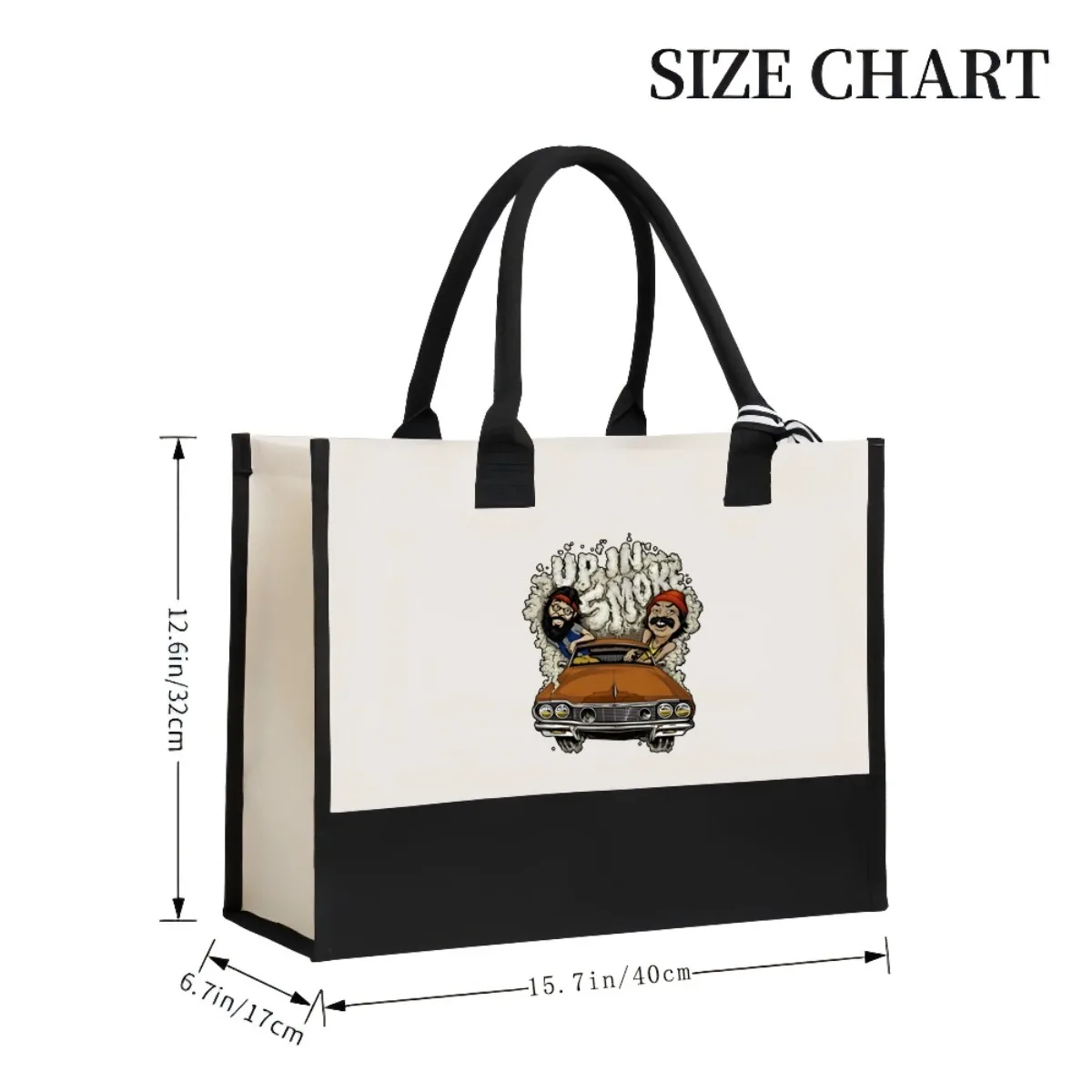 ee and ong Up in Smoke 2026 وصول جديد موضة عملية واسعة قابلة لإعادة الاستخدام حمل حقيبة نمط طباعة 2 لهجة الثقيلة كبيرة