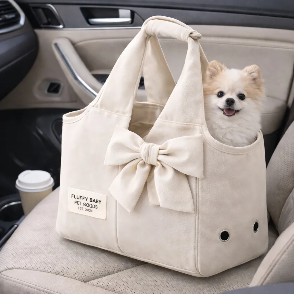 Mochila de transporte para gatos y perros pequeños, para coche - imagen 3