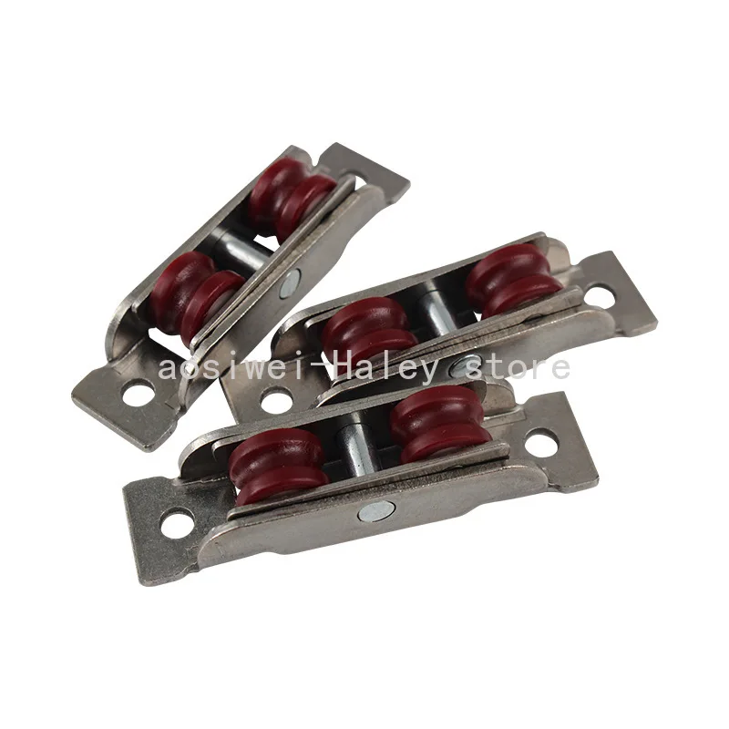 

4 шт., 77/88 тип, плоское/выгнутое двойное колесо, пластиковые стальные раздвижные двери, оконный шкив U-типа, сверхтишащее колесо