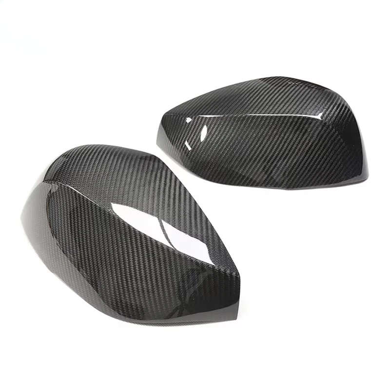 Dry Carbon Fiber Patch ABS Material Car Mirror Cover for Infiniti  QX50  QX60 Glossy Black
