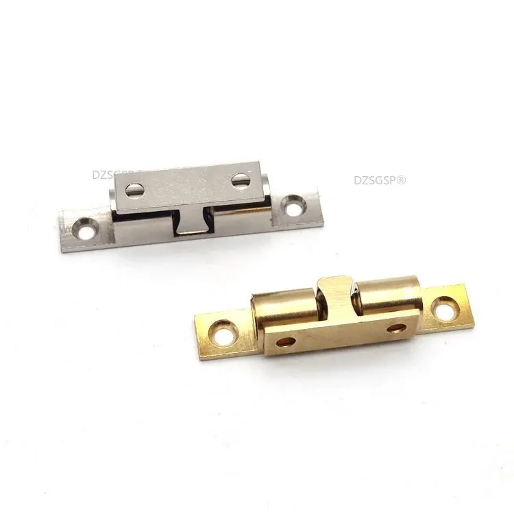 Silvery Door Stopper Double Ball Latch for Cabinet Door Plated Door Catches Brass Latch Door Holder