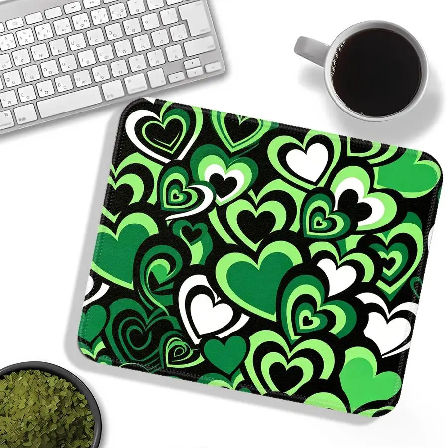 Colorful Heart Anti slip Mouse Pad Keyboard Mouse Pad Desk accessories office Pad Computer Laptop Pad Game Console Pad