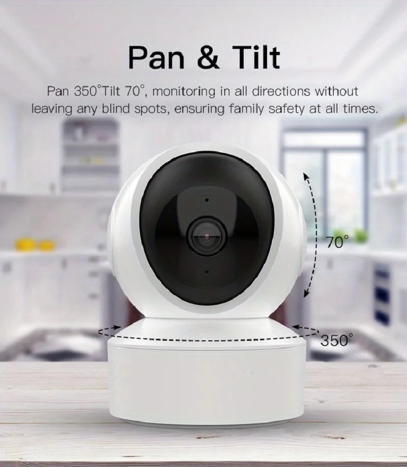 2K Indoor Wifi Security Camera 3MP IP Camera Plug-in Pet Camera 360 Degree Baby Monitor Auto Tracking Home Cam