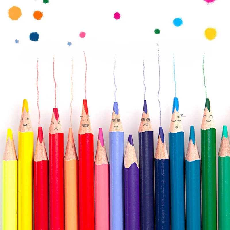 12/24/36/48 Colors Oil-based Colored Pencils Students Art Drawing Supplies Coloured Drawing Graffiti/Hand-Ledger Decorations Pen