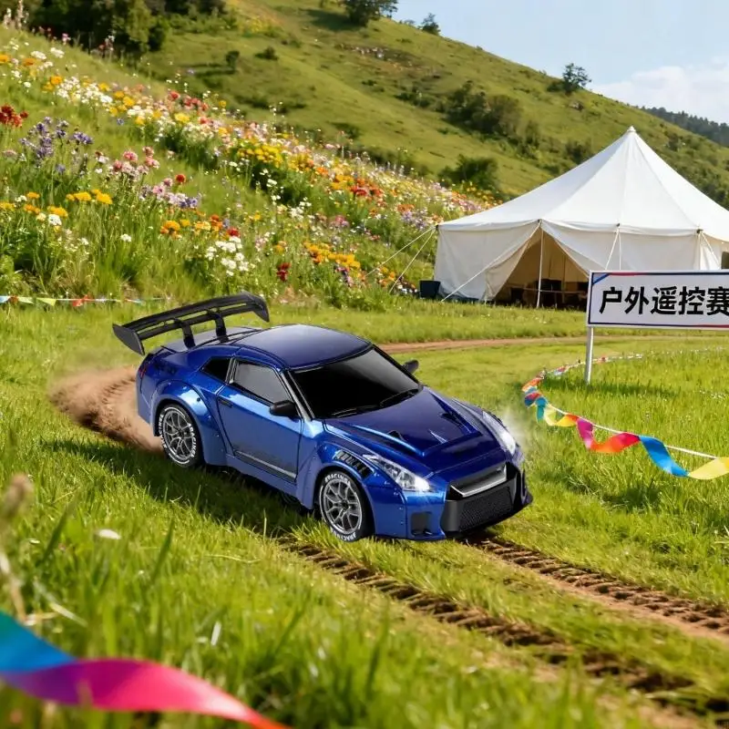 Xe Drift có đèn LED tuyệt đẹp được thiết kế để lái xe ban đêm và những cú vẫy đuôi thú vị với lớp hoàn thiện màu xám kiểu dáng