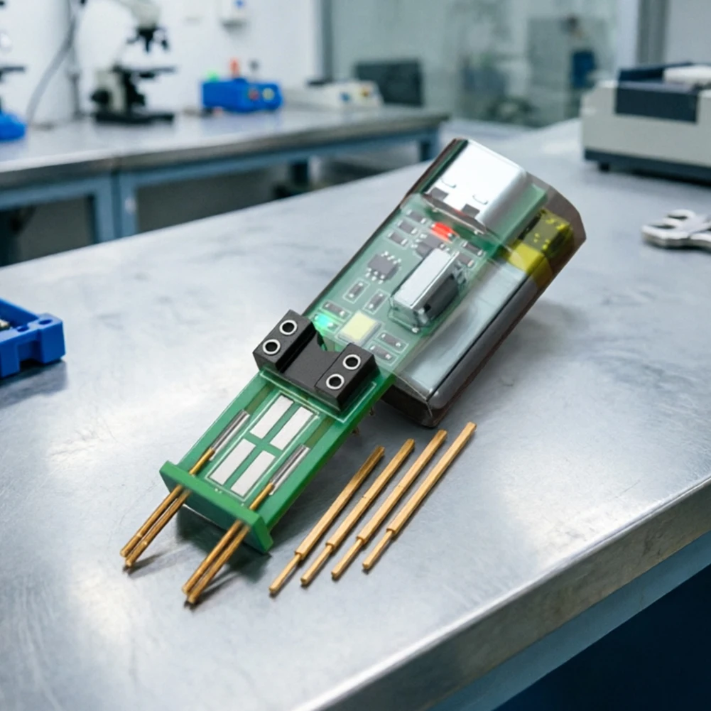 YH2125 Optocoupler Tester Green ABS Online Detection Tool With 4 Probes For Pinpointing Faulty Components And Circuit Board For