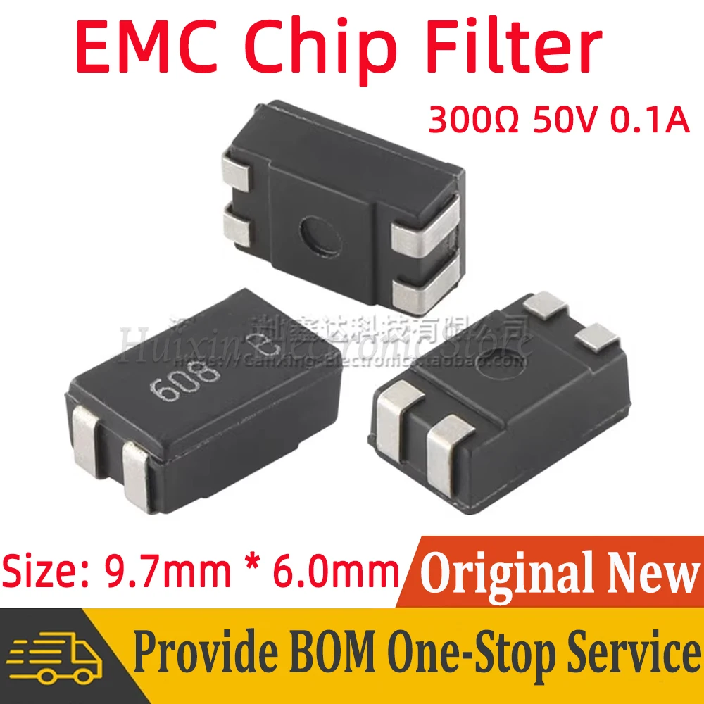 

5pcs SMD Common Mode Choke Coil Inductor Signal Line EMC Chip Filter Impedance 300Ω 50V 0.1A