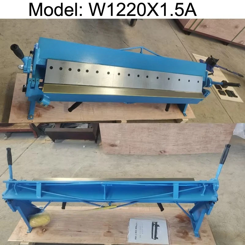 Hand Brake Sheet Metal Pot and Box Brake Bending Machine 1220x1.5 Wooden Box Bending Machine