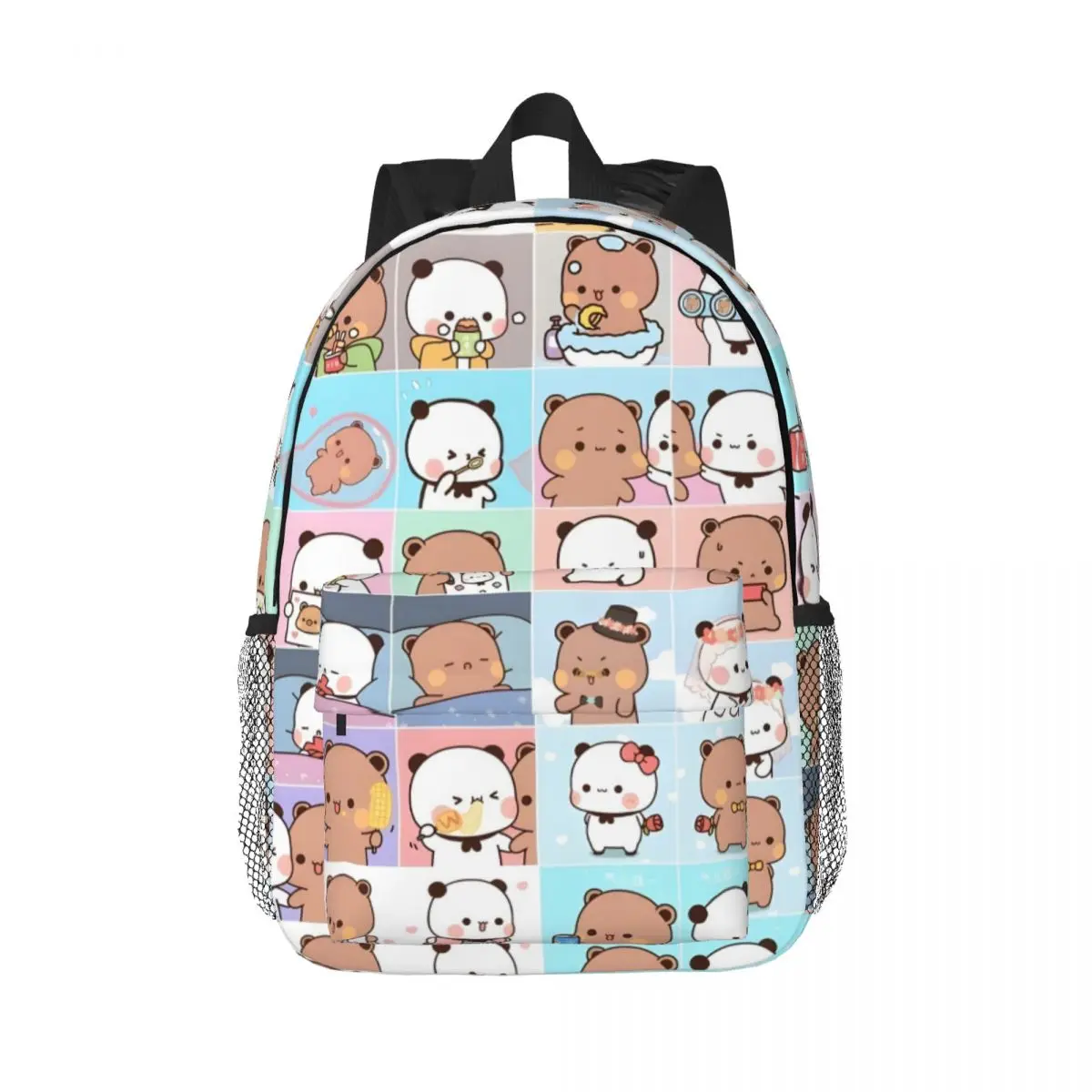 

Panda Bear Hug Bubu Dudu New Fashionable Pattern School Bag Print Lightweight Backpack 15inch