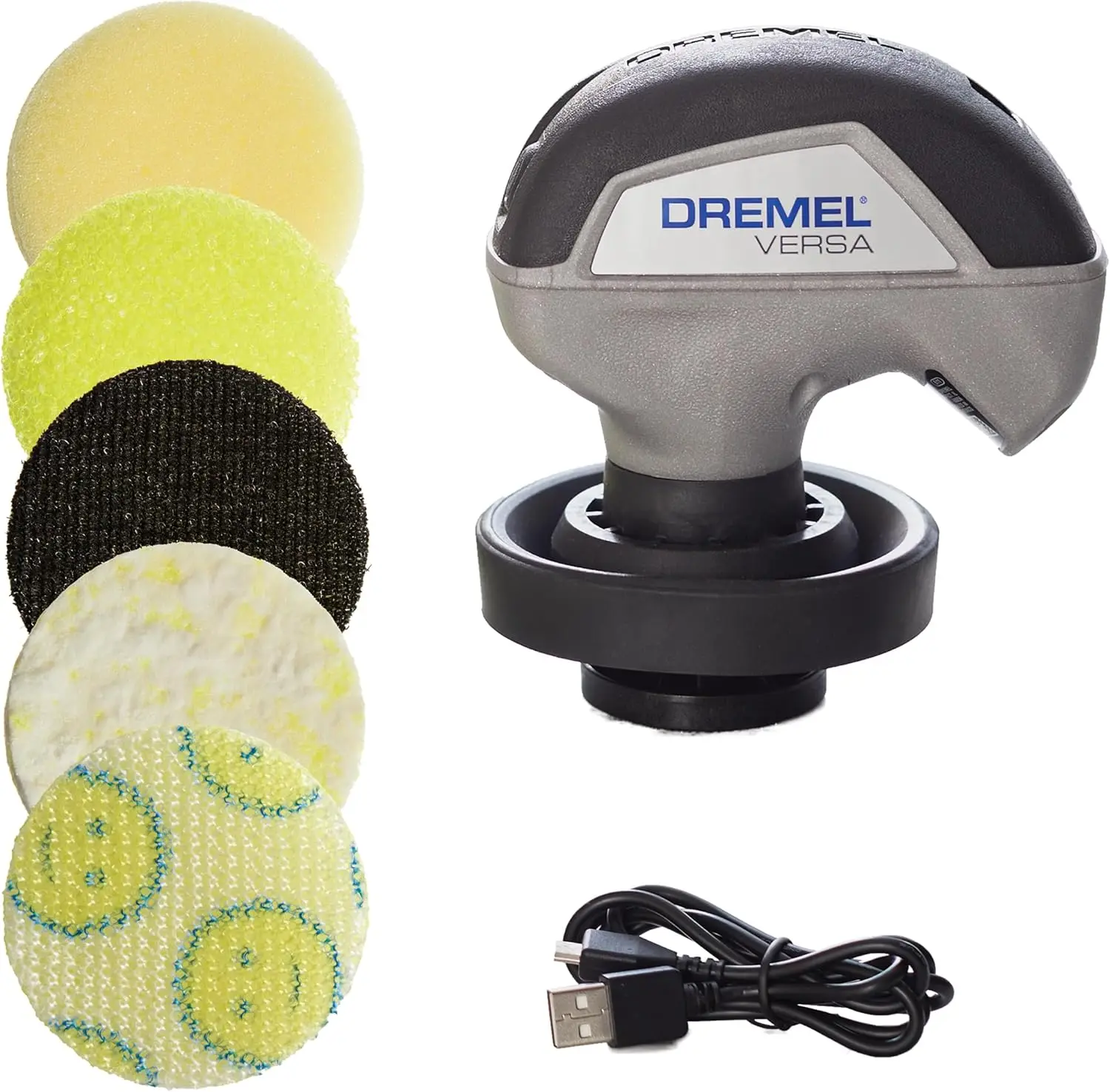 

Cordless Electric Spin Scrubber Kit with 5 Pads - High Speed Multi-Surface Cleaner for Kitchen Bathroom