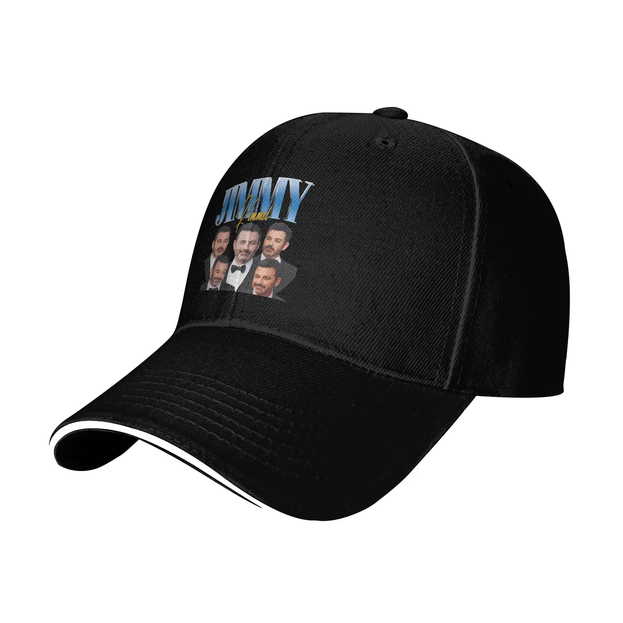 Jimmy Kimmel Host Poster Baseball Cap  Vintage Men Adult Trucker Hat Sunscreen Print Outdoor Sports Snapback Cap Birthday Gift