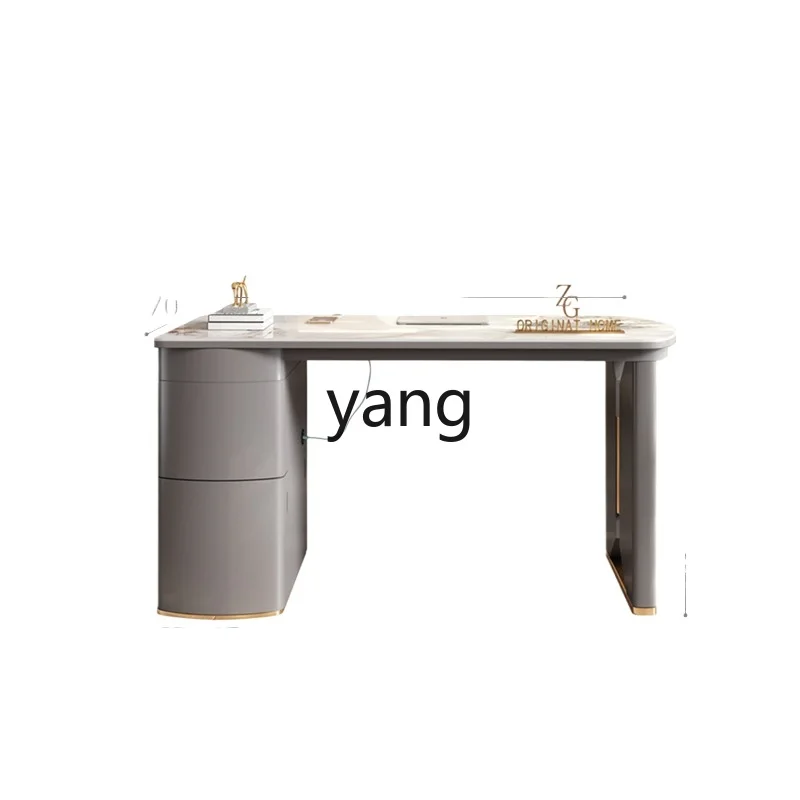 

LTT multi-functional lifting tea table balcony modern light luxury office tea table simple telescopic rock slab tea table